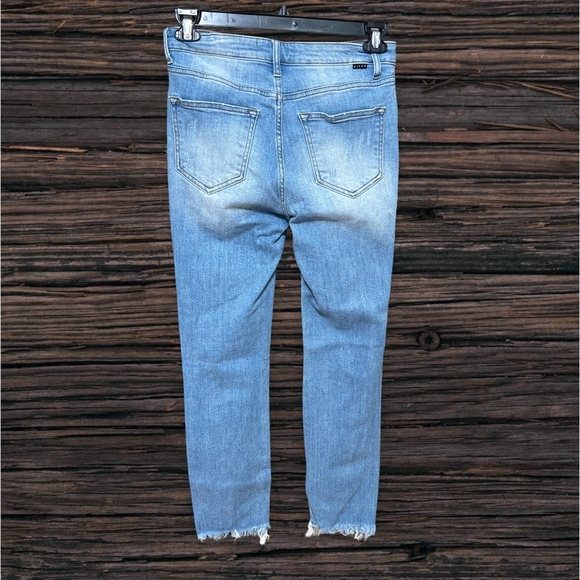 Risen Distressed Skinny Jeans Distressed Light Blue - Picture 2 of 4